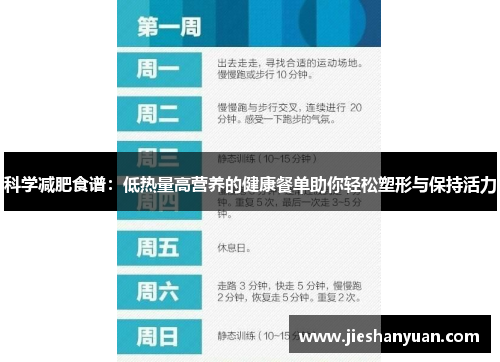 科学减肥食谱：低热量高营养的健康餐单助你轻松塑形与保持活力